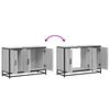 vidaXL Armoire de lavabo de salle de bain sonoma gris 90x33x60 cm
