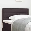 vidaXL T&ecirc;te de lit LED avec t&ecirc;te de lit Marron fonc&eacute; 90 cm Polyester