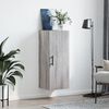 vidaXL Armoire murale sonoma gris 34,5x34x90 cm