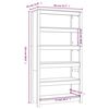 vidaXL Biblioth&egrave;que Marron miel 80x35x154 cm Bois de pin massif