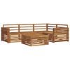 vidaXL Ensemble de canap&eacute;s d'ext&eacute;rieur 5 pcs Naturel