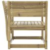 vidaXL Chaise de jardin bois de pin impr&eacute;gn&eacute;