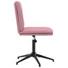vidaXL Chaise &agrave; manger Rose Velours
