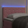 vidaXL T&ecirc;te de lit LED avec des lumi&egrave;res &agrave; LED Rose 80 cm Polyester