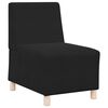 vidaXL Unit&eacute; de Sofa Modulaire Sans Accoudoirs 3 pcs Noir
