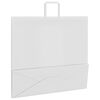 vidaXL Sacs en papier 250 pcs avec poign&eacute;es blanc 54x15x49 cm