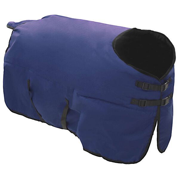 vidaXL Couverture &Eacute;quine Vert fonc&eacute; et noir 105 cm Polyester