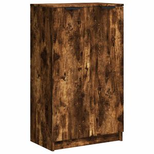 vidaXL Meuble &agrave; chaussures Ch&ecirc;ne fum&eacute; 59x35x100 cm Bois d'ing&eacute;nierie