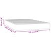 vidaXL Matelas de lit &agrave; ressorts ensach&eacute;s fermet&eacute; moyenne 120x210x20 cm velours