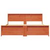 vidaXL Cadre de lit Brun cire 180 x 200 cm Bois d'ing&eacute;nierie