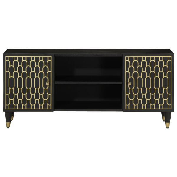 vidaXL Meuble TV 105x33x46 cm Bois massif de manguier