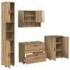 vidaXL Ensemble de mobilier de salle de bain 4 pc Ch&ecirc;ne artisanal