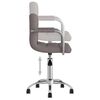 vidaXL Chaise pivotante de salle à manger Taupe Tissu