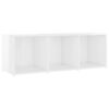 vidaXL Ensemble de meubles TV 3 pcs Blanc brillant Bois d'ingénierie