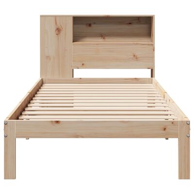 vidaXL Lit bibliothèque sans matelas 90x200 cm bois de pin massif