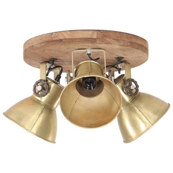 vidaXL Plafonnier industriel 25 W Laiton 42x27 cm E27
