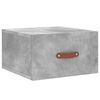 vidaXL Tables de chevet murales 2 pcs gris b&eacute;ton 35x35x20 cm