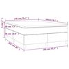 vidaXL Sommier &agrave; lattes de lit avec matelas Cappuccino 140x200 cm