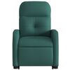 vidaXL Fauteuil inclinable vert fonc&eacute; tissu