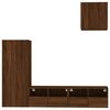vidaXL Unit&eacute;s murales TV 4 pcs ch&ecirc;ne marron bois d'ing&eacute;nierie