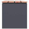 vidaXL Banc de jardin Anthracite 60 x 40 x 43 cm Acier