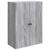 vidaXL Armoire Murale Sonoma gris 66 x 34,5 x 90 cm Bois d'ing&eacute;nierie