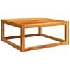 vidaXL Table de jardin 65x65x29 cm bois massif d'acacia