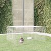 vidaXL Cage &agrave; lapin 110x110x55 cm Fer galvanis&eacute;