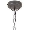 vidaXL Lampe suspendue industrielle Gris Rond 50 cm E27 Manguier