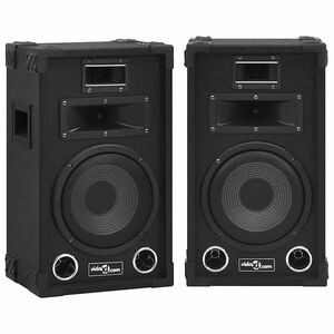vidaXL Haut-parleurs sc&egrave;ne Hifi passifs professionnels 2 pcs 800W Noir