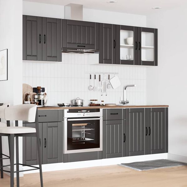 vidaXL Ensemble d'armoires de cuisine 8 pcs Kalmar bois d'ing&eacute;nierie