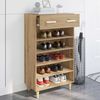 vidaXL Cabinet &agrave; chaussures avec tiroir Ch&ecirc;ne artisan 60 x 35 x 105 cm