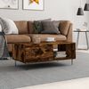 vidaXL Table basse Ch&ecirc;ne fum&eacute; 90x50x36,5 cm Bois d'ing&eacute;nierie