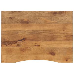 vidaXL Dessus de bureau avec courbe 110x80x2,5 cm manguier massif brut