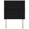 vidaXL T&ecirc;te de lit Noir 100 cm tissu