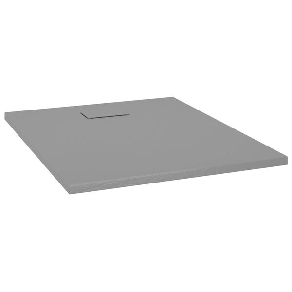vidaXL Receveur de douche SMC Gris 100x80 cm