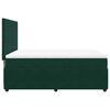 vidaXL Sommier &agrave; lattes de lit et matelas Vert fonc&eacute; 160x200cm Velours
