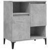 vidaXL Buffets 2 pcs gris béton 60x35x70 cm bois d'ingénierie