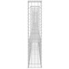 vidaXL Panier de gabion en forme de U avec 8 poteaux Fer 860x20x100 cm