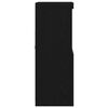 vidaXL Buffet LED Noir 60 x 37 x 100 cm Bois d'ing&eacute;nierie