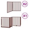 vidaXL Barri&egrave;re pour chien porte pliable 8 panneaux bois de peuplier