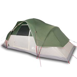 vidaXL Tente familiale &agrave; d&ocirc;me 9 personnes vert imperm&eacute;able