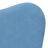 vidaXL Canapé pour enfants bleu peluche douce