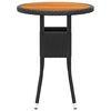 vidaXL Salon de jardin 5 pcs R&eacute;sine tress&eacute;e Noir