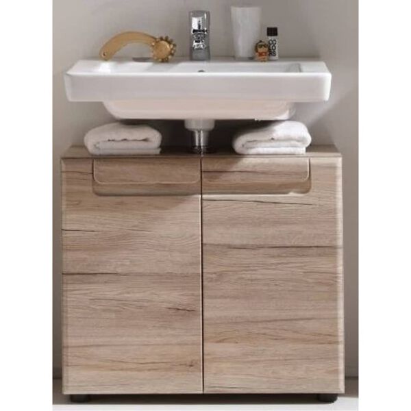 Trendteam Meuble sous vasque Malea ch&ecirc;ne San Remo