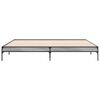 vidaXL Cadre de lit sans matelas sonoma gris 200x200 cm