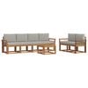 vidaXL Ensemble de canap&eacute;s d'ext&eacute;rieur 7 pc Gris Naturel et Clair