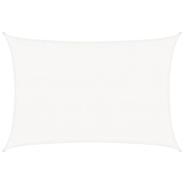 vidaXL Voile d'ombrage 160 g/m² Blanc 3,5x4,5 m PEHD