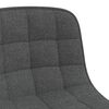 vidaXL Chaise pivotante de bureau Gris fonc&eacute; Tissu