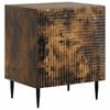 vidaXL Cabinet de chevet Ch&ecirc;ne fum&eacute; 43 x 34,5 x 50 cm